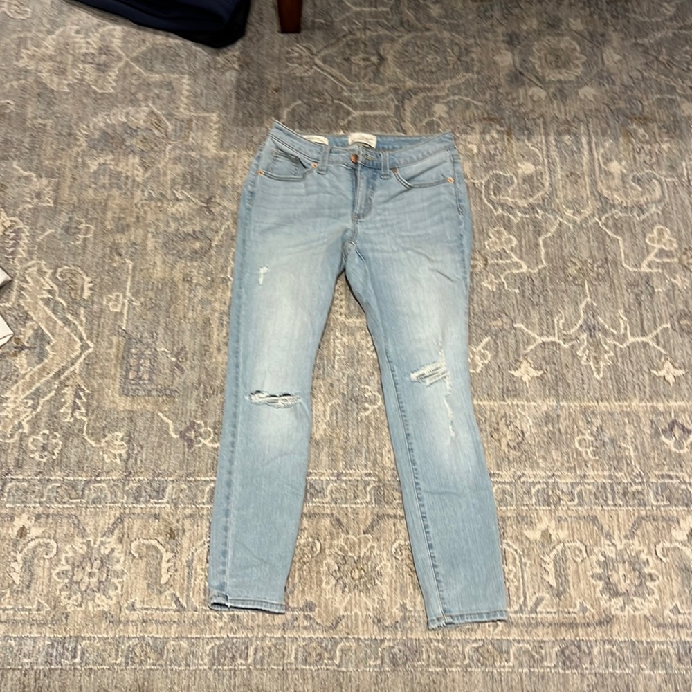 light blue jeans